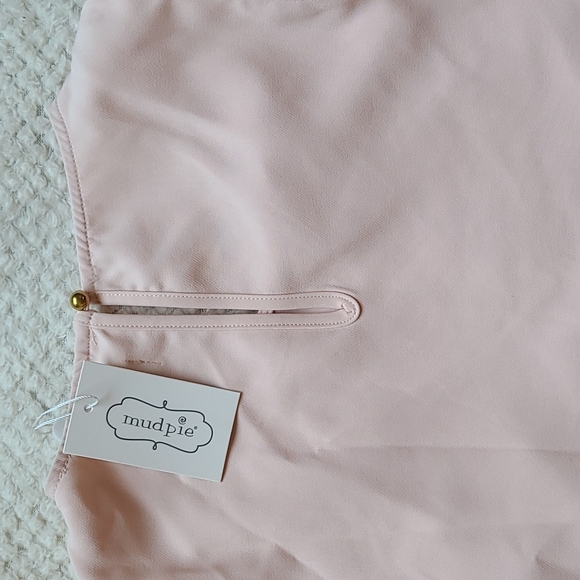 Mudpie Birdie Ruffle Dress Size M Blush Pink - Picture 2 of 2